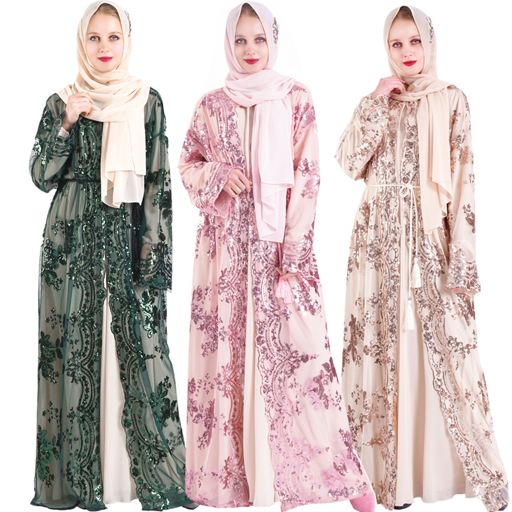 Summer Clothing Pakistan - Nuovo Abbigliamento Islamico Poliestere Abaya Musulmano