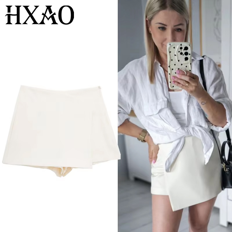 Summer Zara - HXAO Nero Bianco Gonna Pantaloncini A