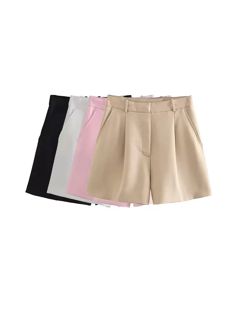 Summer Zara - Pantaloncini Bermuda da donna con tasche