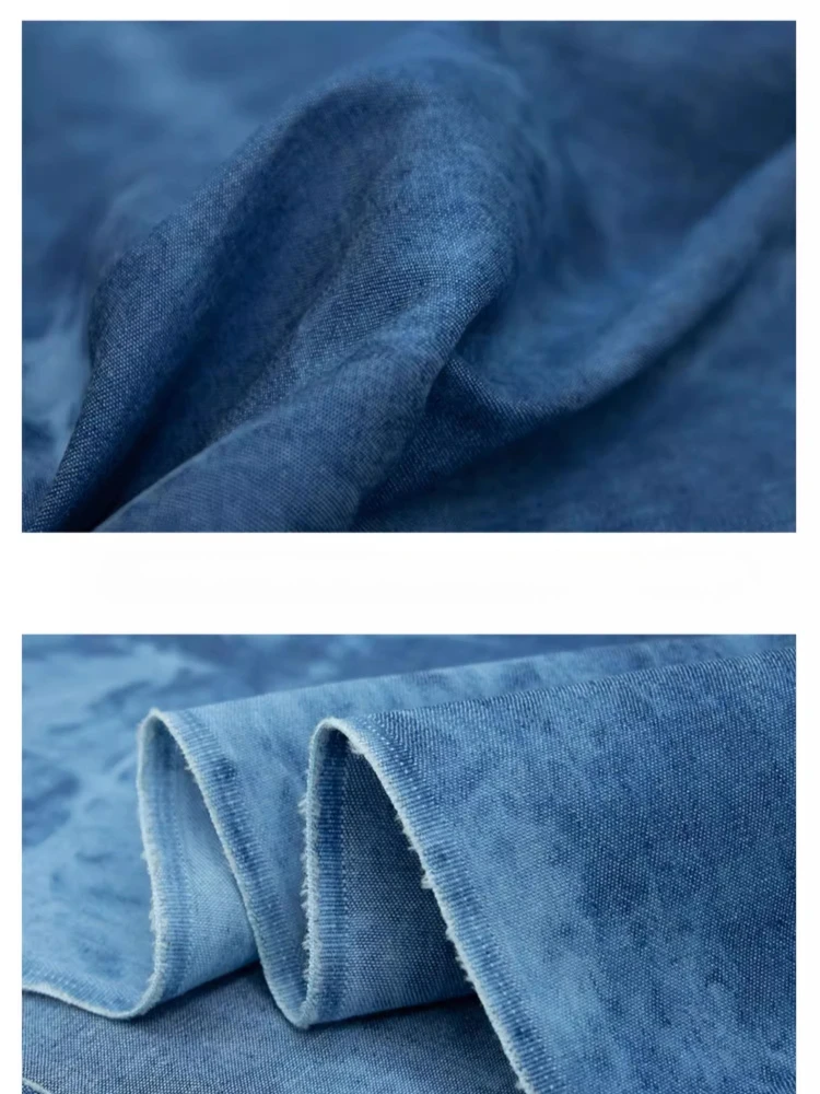 Tessuto in denim lavato e lega - Summer Clothing Wholesale recensione e prezzo